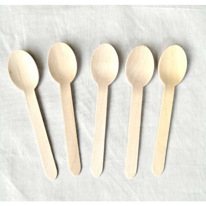 Sendok kayu sendok makan wooden spoon 16 cm