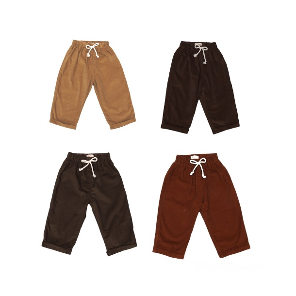 Soleram BENJI Baggy Pants - Celana Bawahan Anak Laki Laki Karet Pinggang Adem Dan Soft