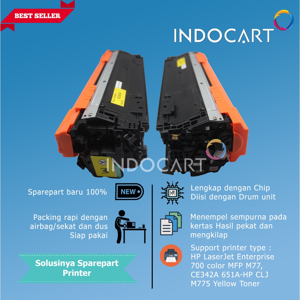 Toner Cartridge Compatible CE342A 651A-Printer LaserJet HP M775