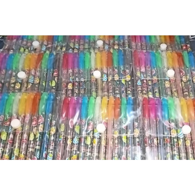 

12PCS / PULPEN GLITTER / PULPEN GEL / BALLPOINT GEL GLITTER