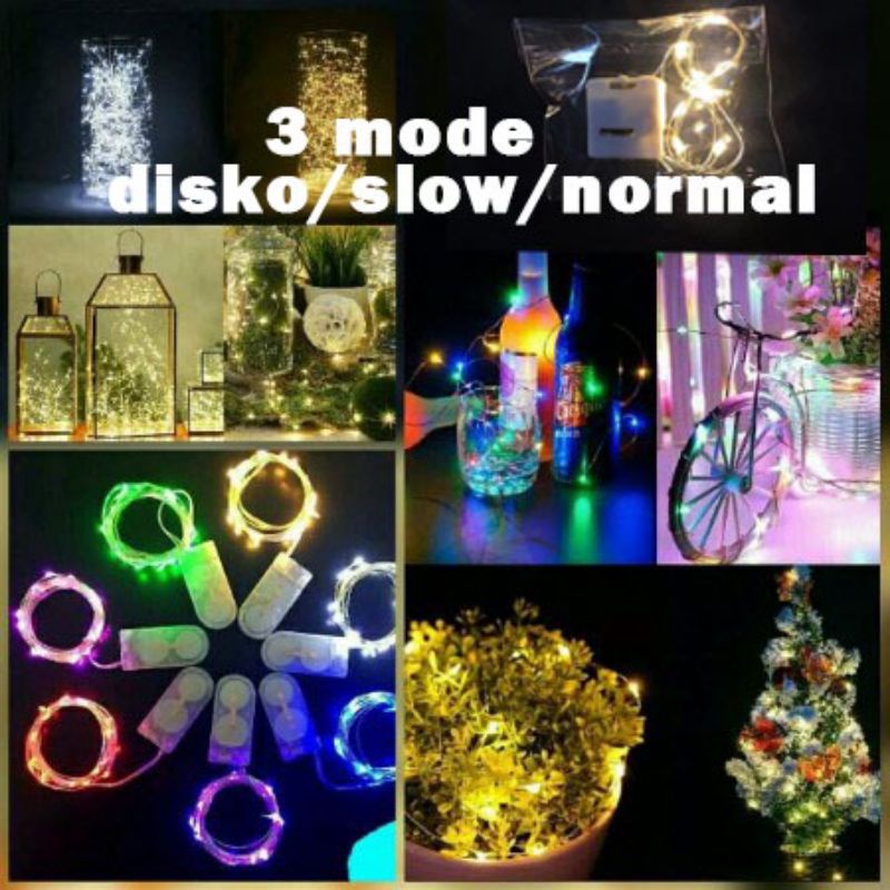 LAMPU KAWAT LED  FAIRY Light Tumblr Dekorasi Lampu Hias Outdoor dan Indoor Baterai