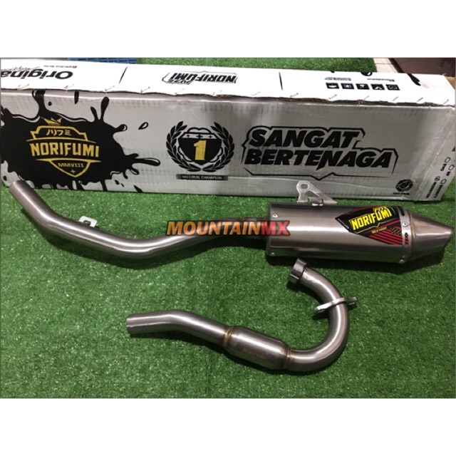 Knalpot Norifumi Original Tipe Monster Stainless KLX 150