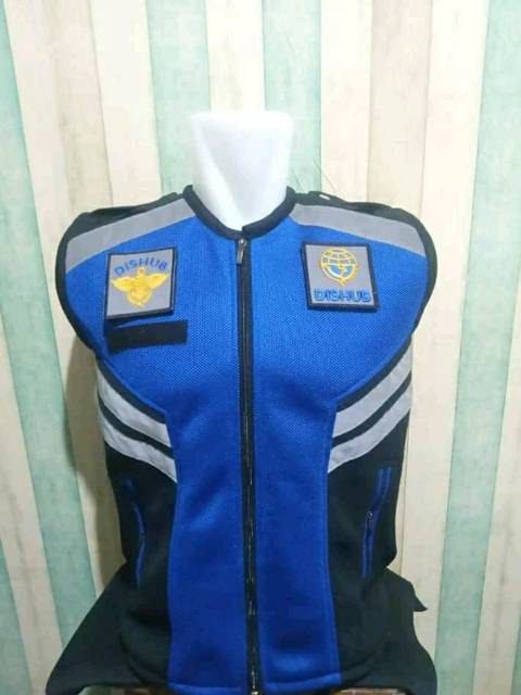 ROMPI DISHUB BIRU ORIGINAL FULL LOGO + NAMA HIGH QUALITY ROMPI OUTDOOR ROMPI PATWAL ROMPI DISHUB BIR