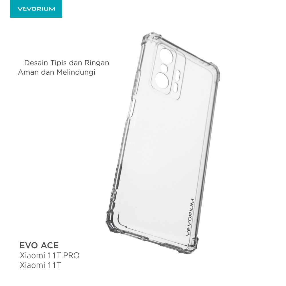 VEVORIUM EVO ACE Xiaomi 11T PRO 11T 5G Clear Soft Case Shockproof