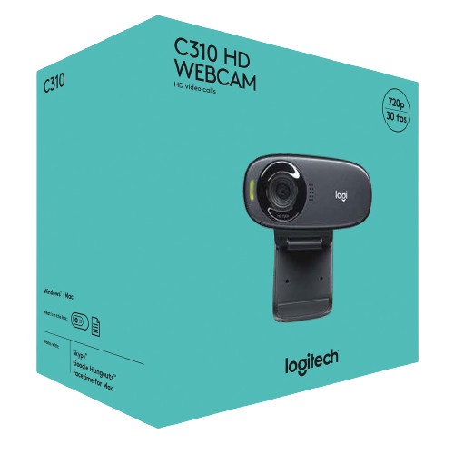 Logitech C310 Webcam HD 720p Mikrofon Noise-Reducing Garansi Resmi