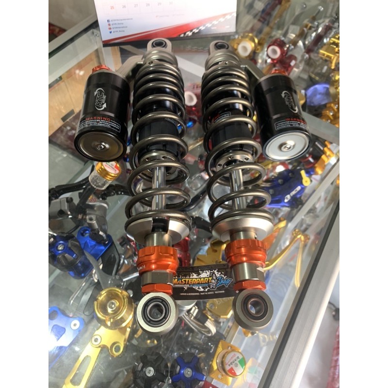 SHOK SHOCK BREAKER KTC EXTREM 320 340mm TITANIUM GREY RXKING RX KING CB GL