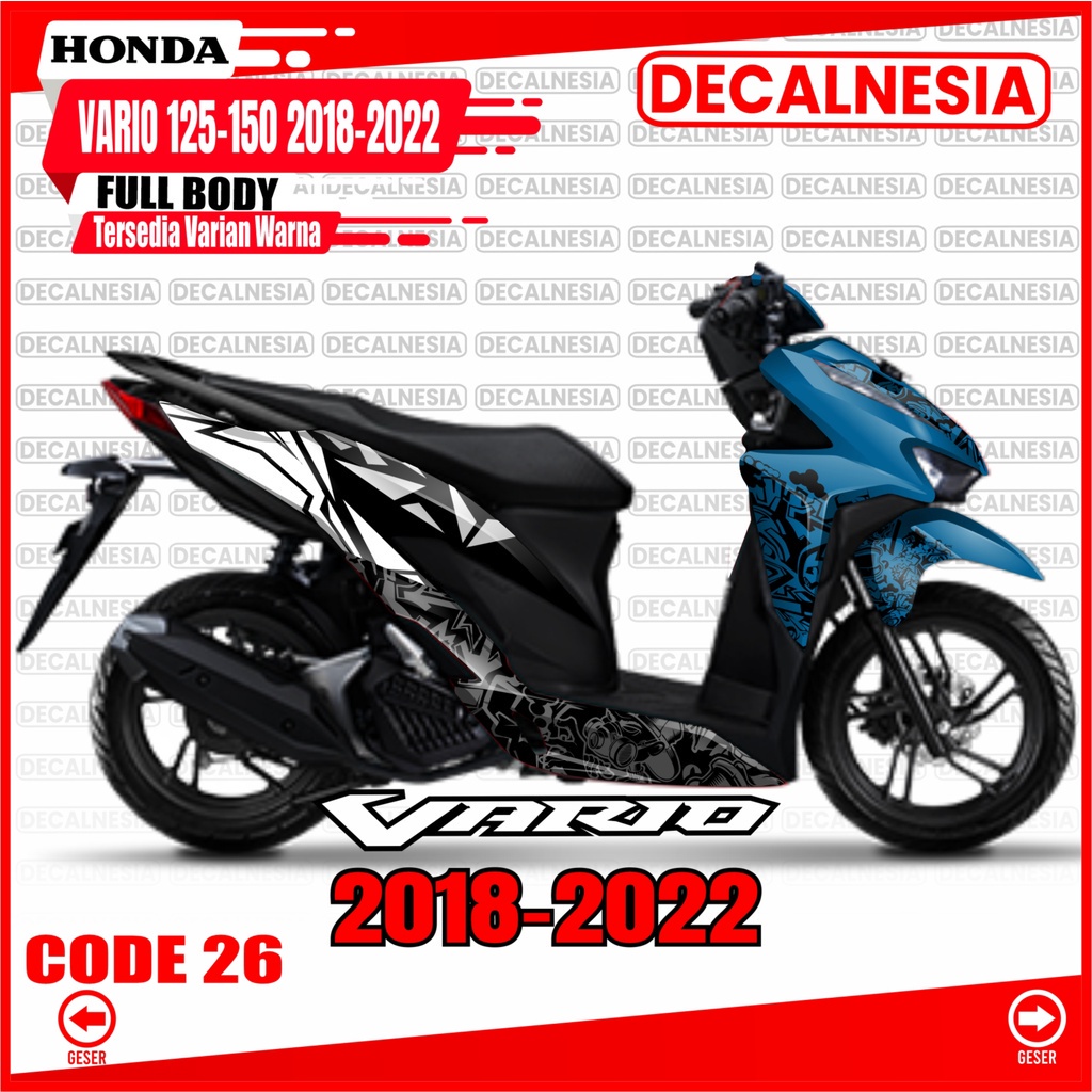 Honda Decal Sticker Vario Full Body All New 150 125 Tahun 2018 2019 Stiker Motor 2020 Modif Dekal 20