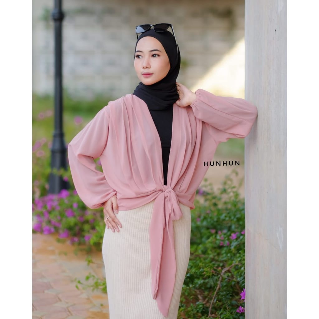 Baju atasan wanita aida outer cardigan baju muslim atasan wanita terbaru outer cardigan others