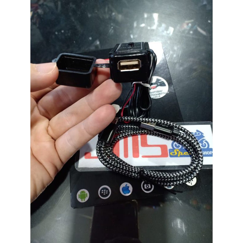 cas hp charger hp casan hp universal untuk semua motor honda yamaha suzuki mio beat vario aerox nmax