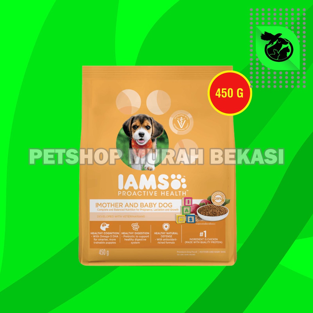 Iams Mother And Baby Dog Food Makanan Anak Induk Anjing puppy 450 Gram