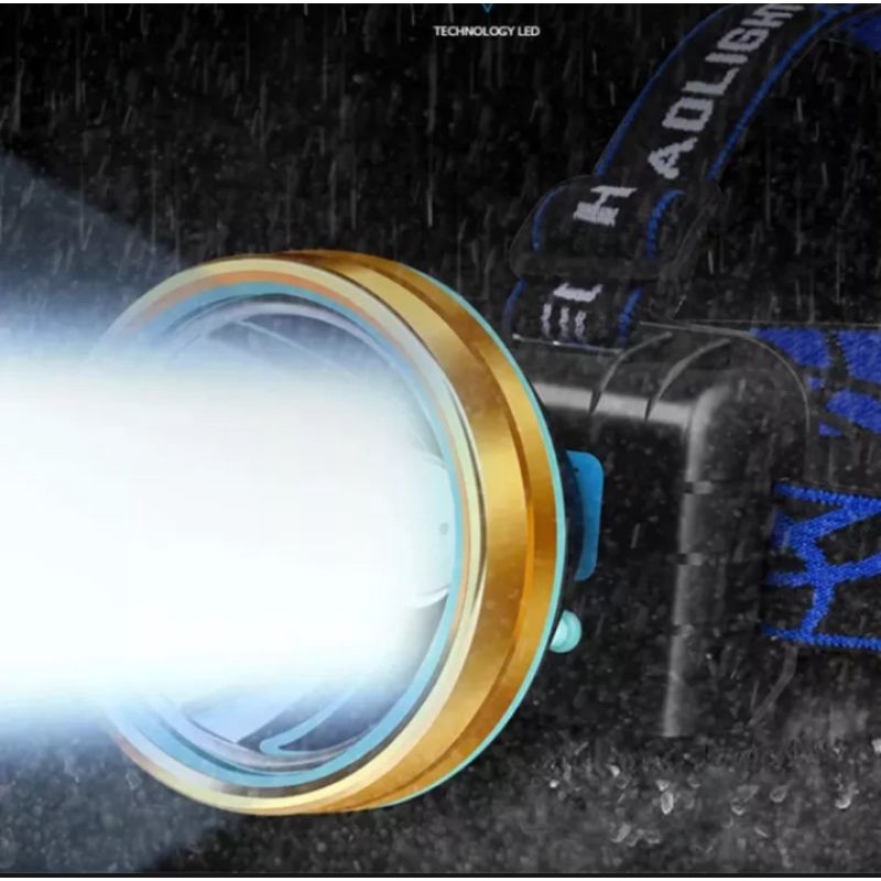 Outtobe USB LED Headlight IPX4 Waterproof Headlamp Senter Kepala for Outdoor
