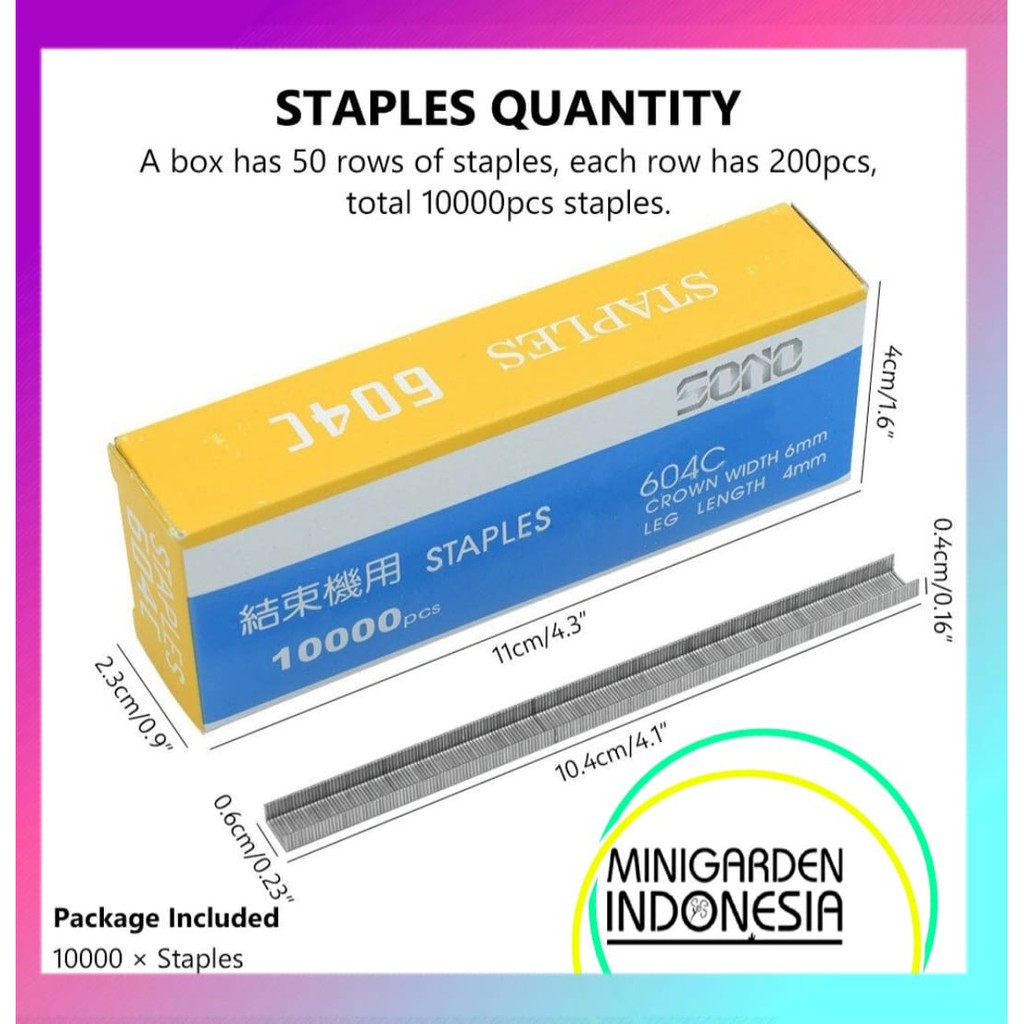 ISI ULANG REFILL STAPLES TAPETOOL isi 10.000 pcs pengikat tanaman lanjaran merambat tomat anggur