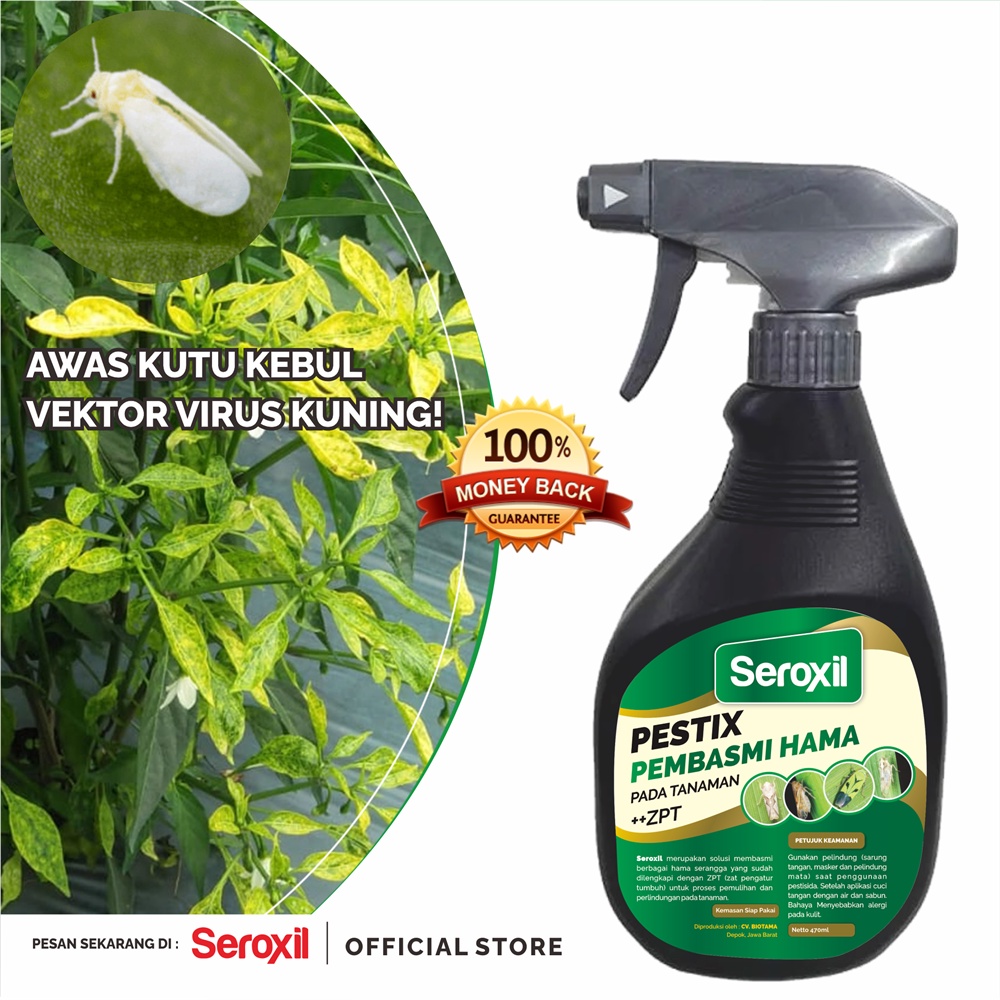 Seroxil Pestisida-Insektisida Anti Lalat/Kutu Putih/Ulat/Thrips 450ml