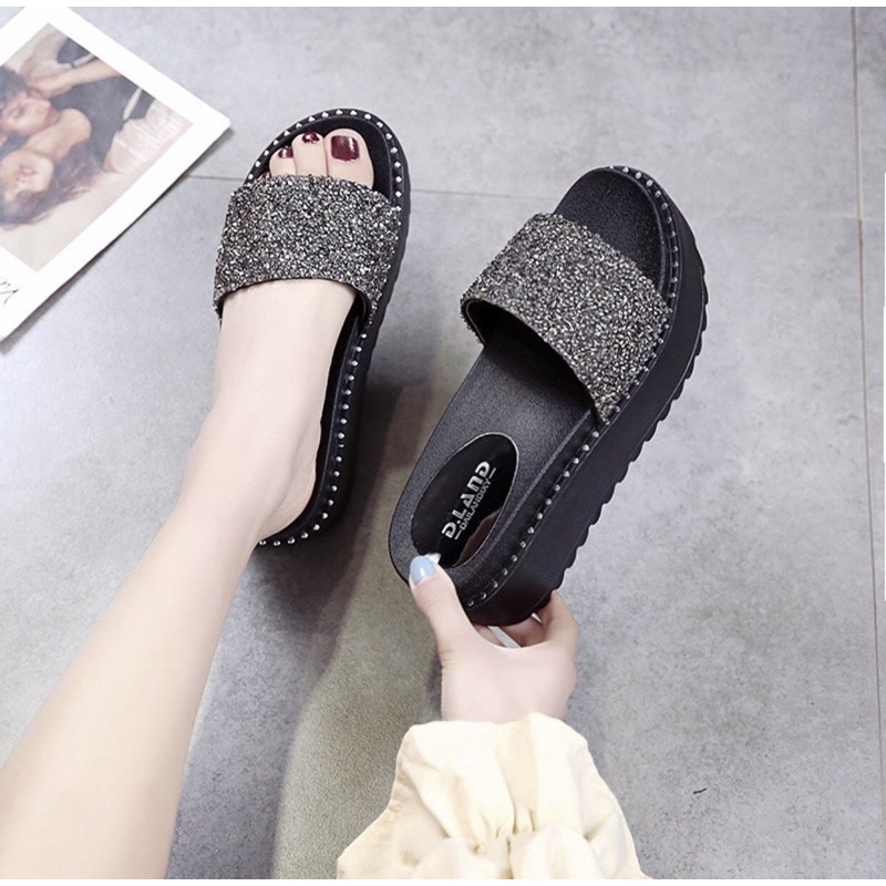 Wedges 3118 sendal wanita import realpict