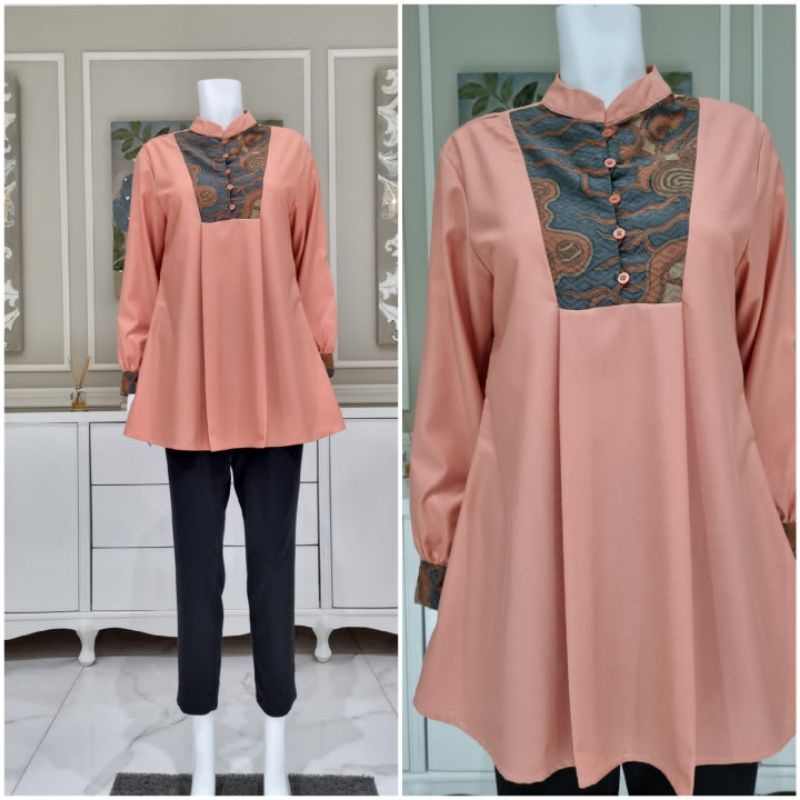 Edness  Kayla Mix Batik Lipit Depan