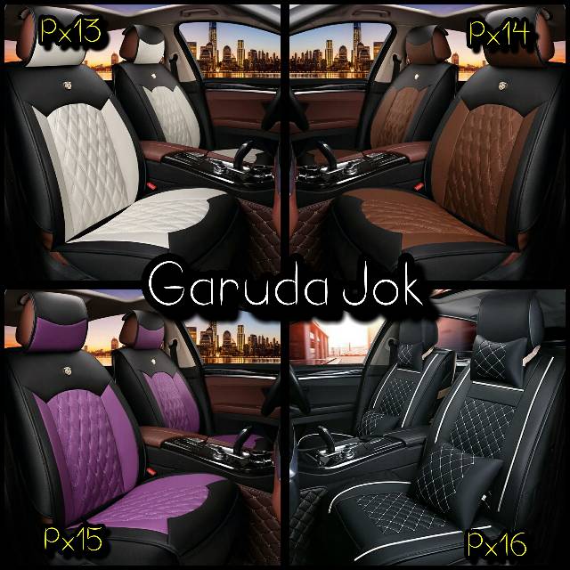Sarung jok mobil kualitas bahan AP FORCE original jenis Cherokee serat kulit halus (No.1 dikelas medium)-3