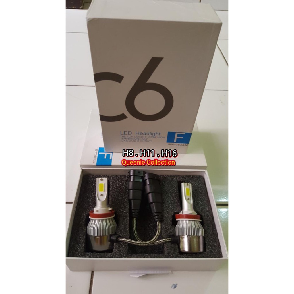 Lampu LED H11 . H16 . H8 . LED C6 Original