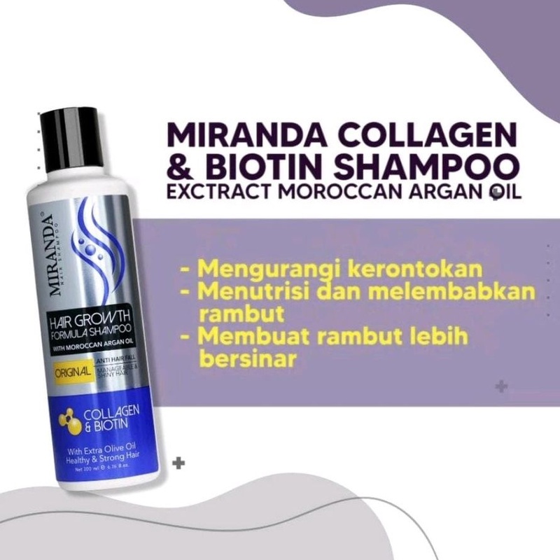 MIRANDA SHAMPOO KUDA ORIGINAL 200 ML kemasan baru