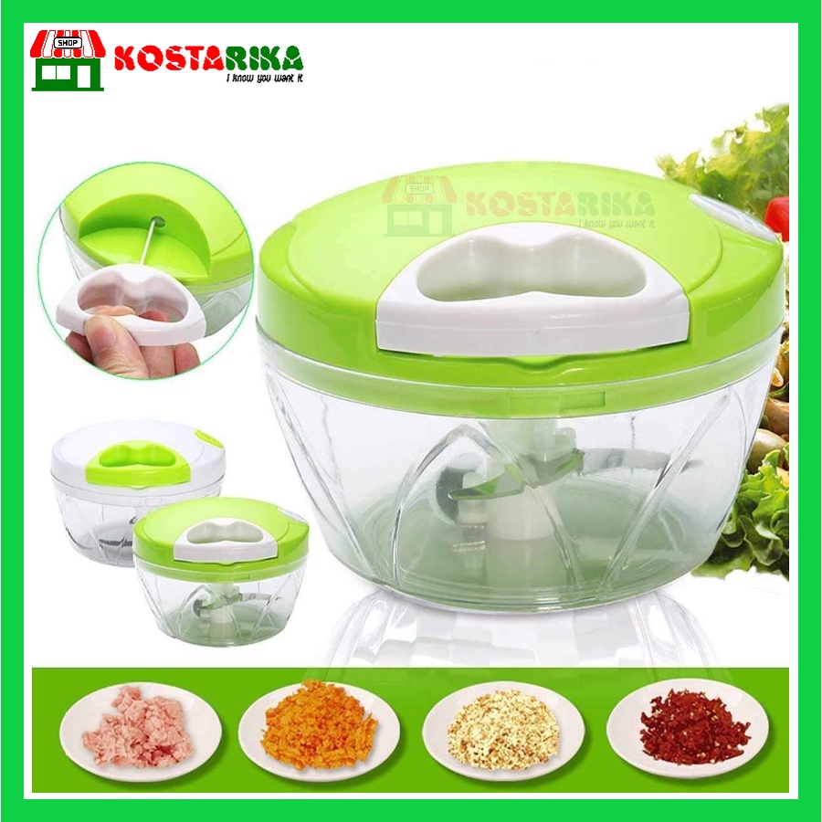 KOSTARIKA Speedy Chooper Blender Tarik Manual Pemotong Daging Bawang Buah dan Sayuran YG 708