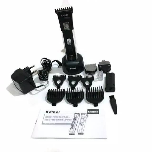 Alat Cukur Rambut Jenggot Dan Ukir Kemei  KM-3006 Washable Hair Clipper Charger