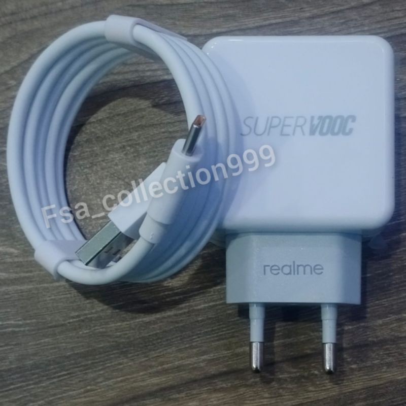 Charger realme type C SUPER VOOC realme X/ XT/ X2/ 5 pro/ 7/ 7i/ Realme 8/ C25 [USB-C 20W] flash Charger