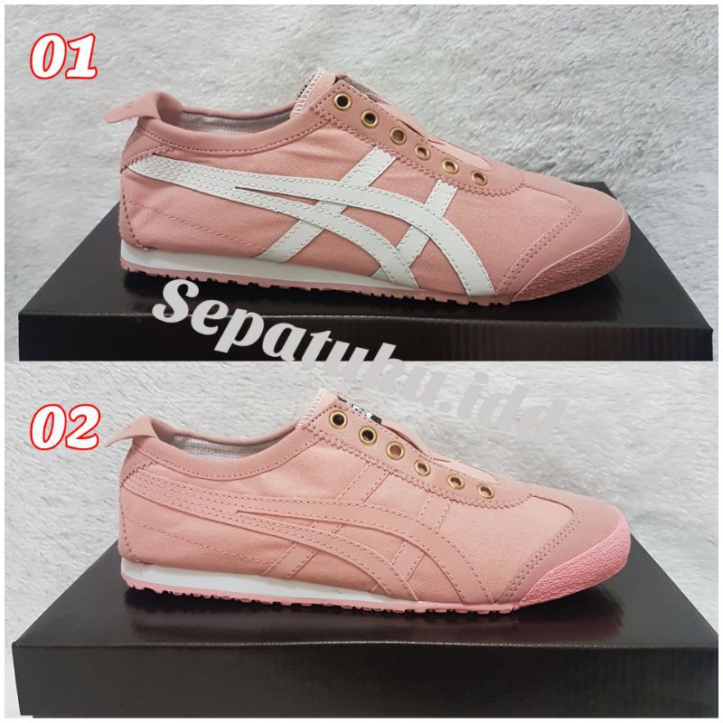 AS1C 0N1TSUKA T1GER TANPA TALI SNEAKERS WANITA TERLARIS