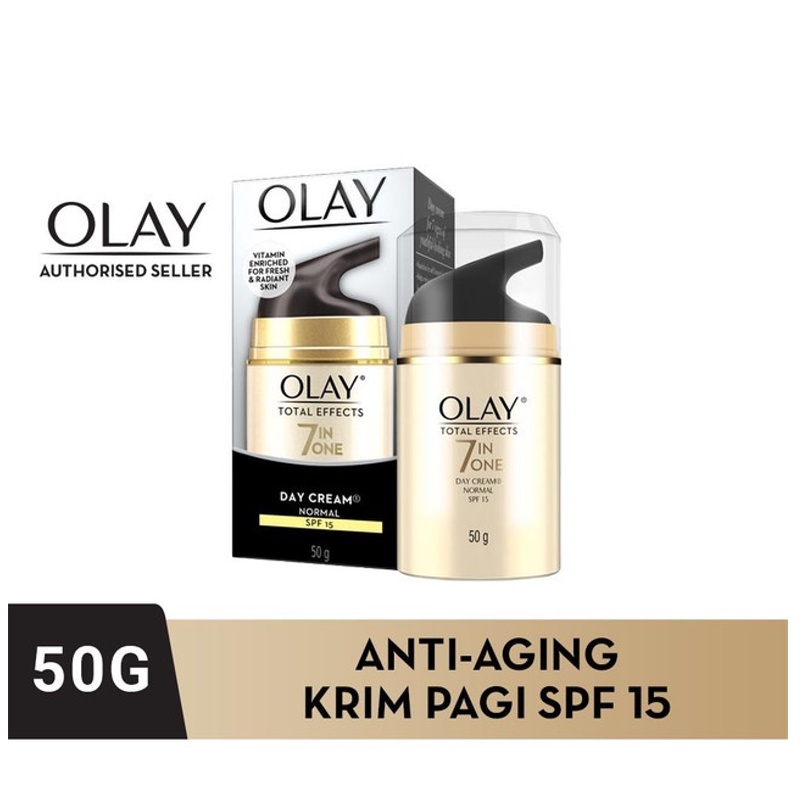 Olay Total Effects 7in1 Day Cream SPF 15 Krim Pelembab Wajah Anti Aging Moisturizer 50g