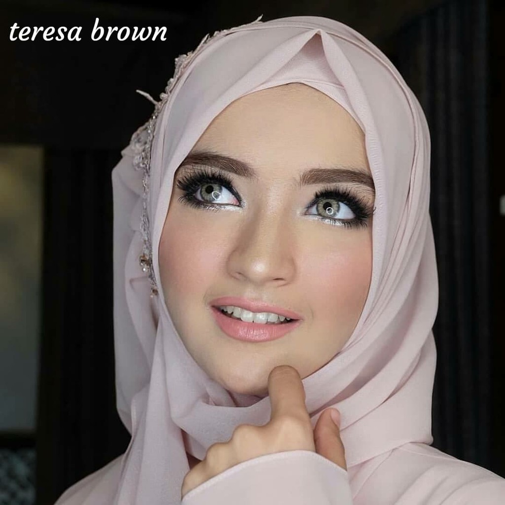GEOEYES - Softlens Teresa for Wedding - Soflen Warna Gray Blue Brown