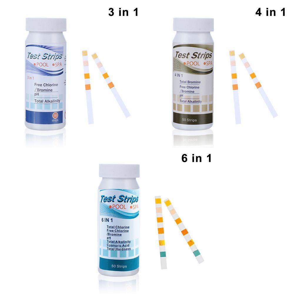 Strip Tes Celup Klorin TOP Alkalinity Chlorine Monitor Kesehatan Tes Air SPA Test Strips