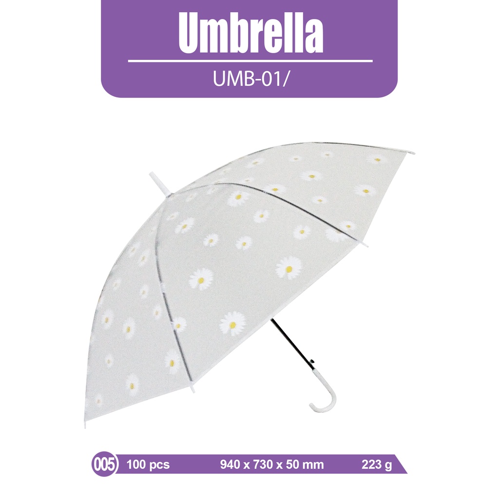 Payung Panjang Motif Bunga