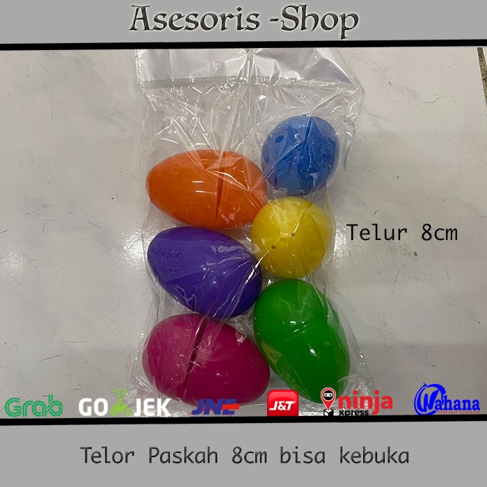 Telor Mainan | Telur Mainan | Telor Paskah kebuka | Telur Plastik 8cm