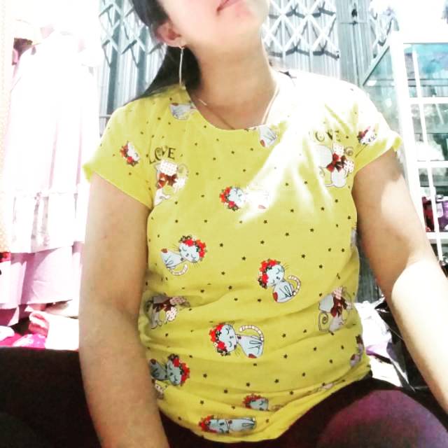 BISA COD 1 KG MUAT 10 PCS BISA CAMPUR MODEL KAOS CEWEK REMAJA DEWASA MOTIV KARAKTER KARTUN LUCU