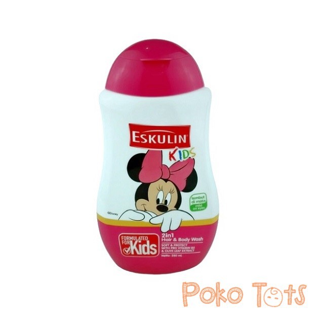 Eskulin Kids 2in1 Hair &amp; Body Wash Disney 280ml Shampo &amp; Sabun Cair Anak