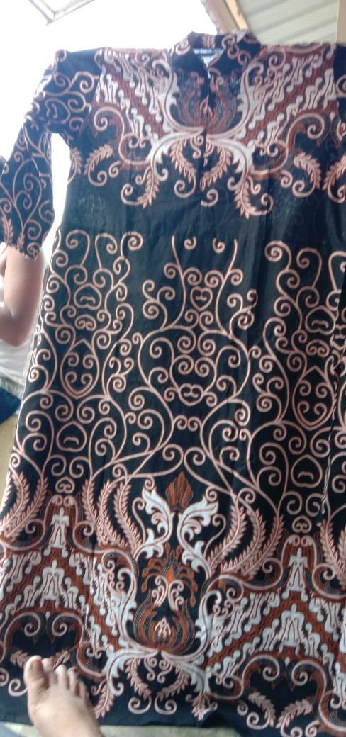 Batik Couple Keluarga Sania Ruffle Ori Ndoro Jowi Dnt Motif Mahkota