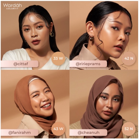 Wardah REFILL Colorfit Perfect Glow Cushion SPF 33 PA++ - Bedak Tahan 12 Jam