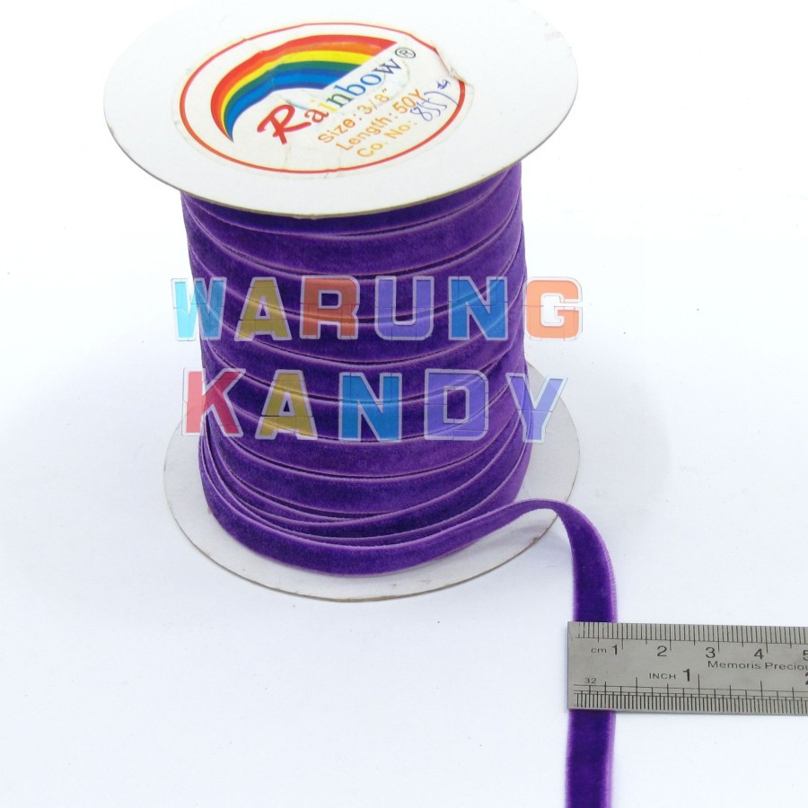 Pita Bludru 3/8&quot; Ungu Tua 21