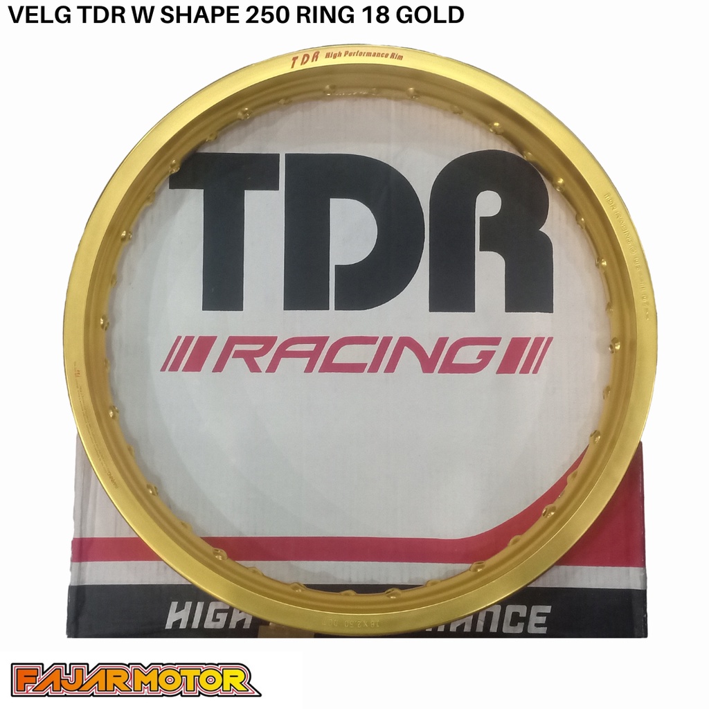 PROMO VELG TDR WM SHAPE 250 RING 18 GOLD