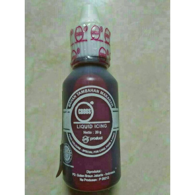 

31.87-Kue- Pewarna Salem/Liquid Icing+Cross 20Gr+Untuk Makanan Dan Minuman -Terlengkap-Termurah-