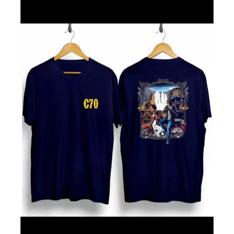 One_WayShop-Kaos Pria / kaos Distro C70 MOTORCYCLE OLD
