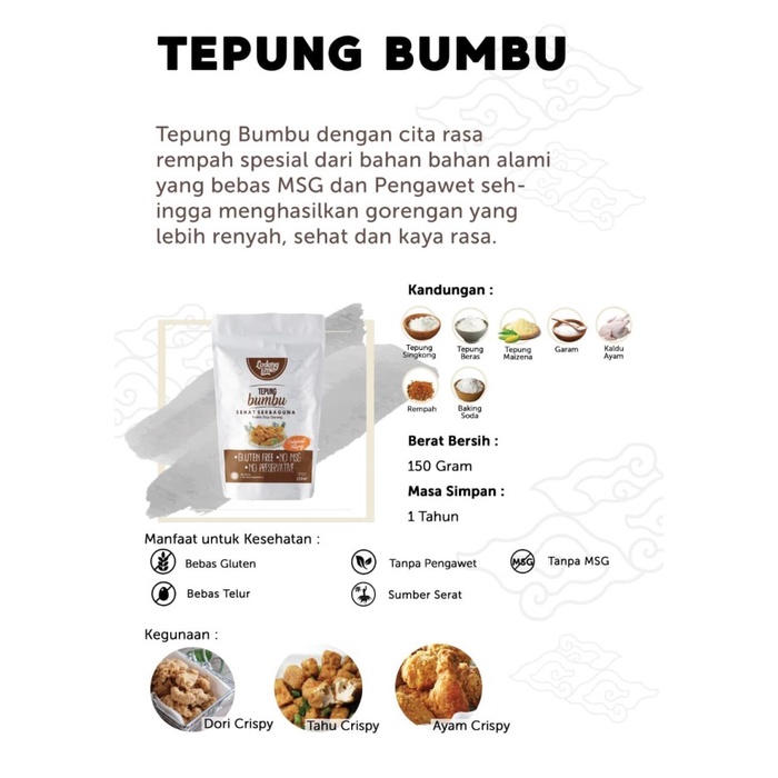 

D02D1 Ladang Lima Tepung Bumbu Sehat Serbaguna - 150G Da01D100
