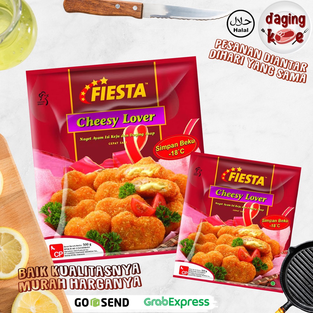 

NUGGET AYAM ISI KEJU FIESTA CHEESY LOVER 500 gr DK094