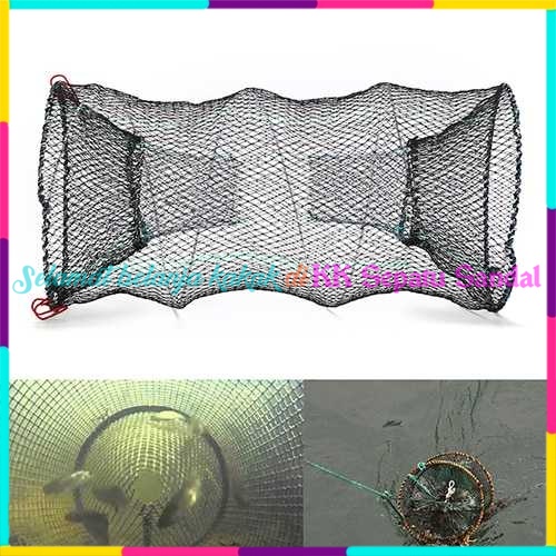 ◔‿◔ Jaring Pancing Ikan Udang Lobster Net Foldable - Koja Korang Tempat Ikan