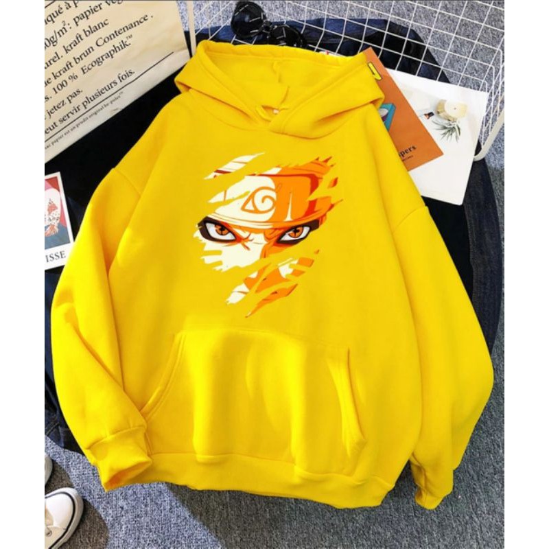 NARUTO SAGA MODE SWEATER HOODIE UNISEX ANIME TEBAL TERBARU'