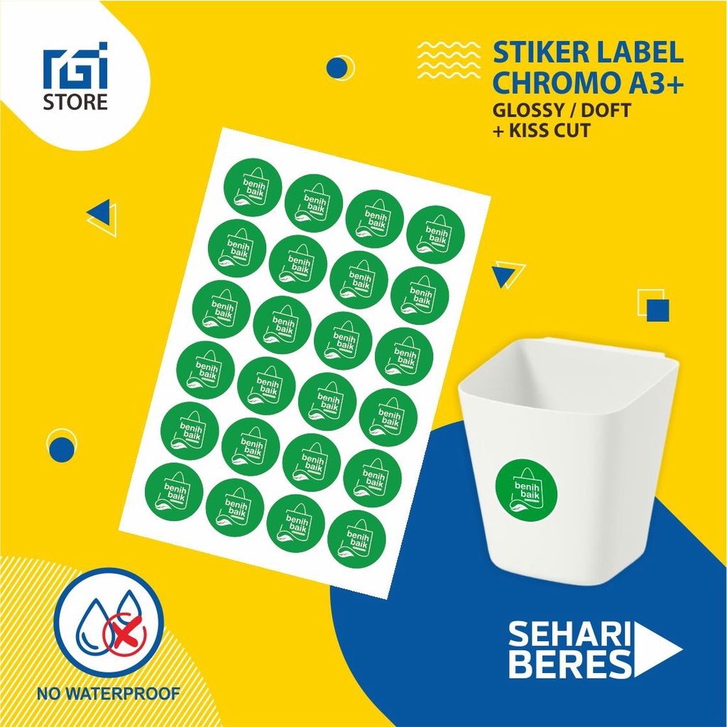 

Cetak Stiker Label Chromo A3+ CUT