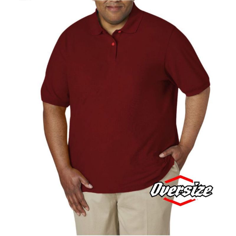 KAOS POLO POLOS BIG SIZE OVERSIZE 5XL 4XL 3XL 2XL XL L M PRIA/WANITA
