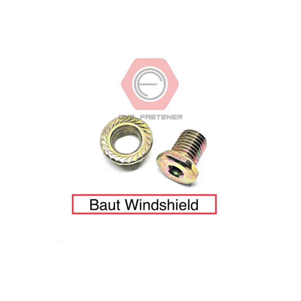 4 pcs Windshield Wellnut Baut Mur Anti Jebol Visor Tameng NMAX xmax