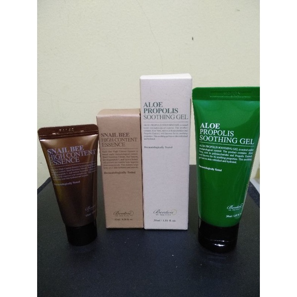 paketan preloved skincare (cosrx propolis kafh edt benton aloe dan benton snails)