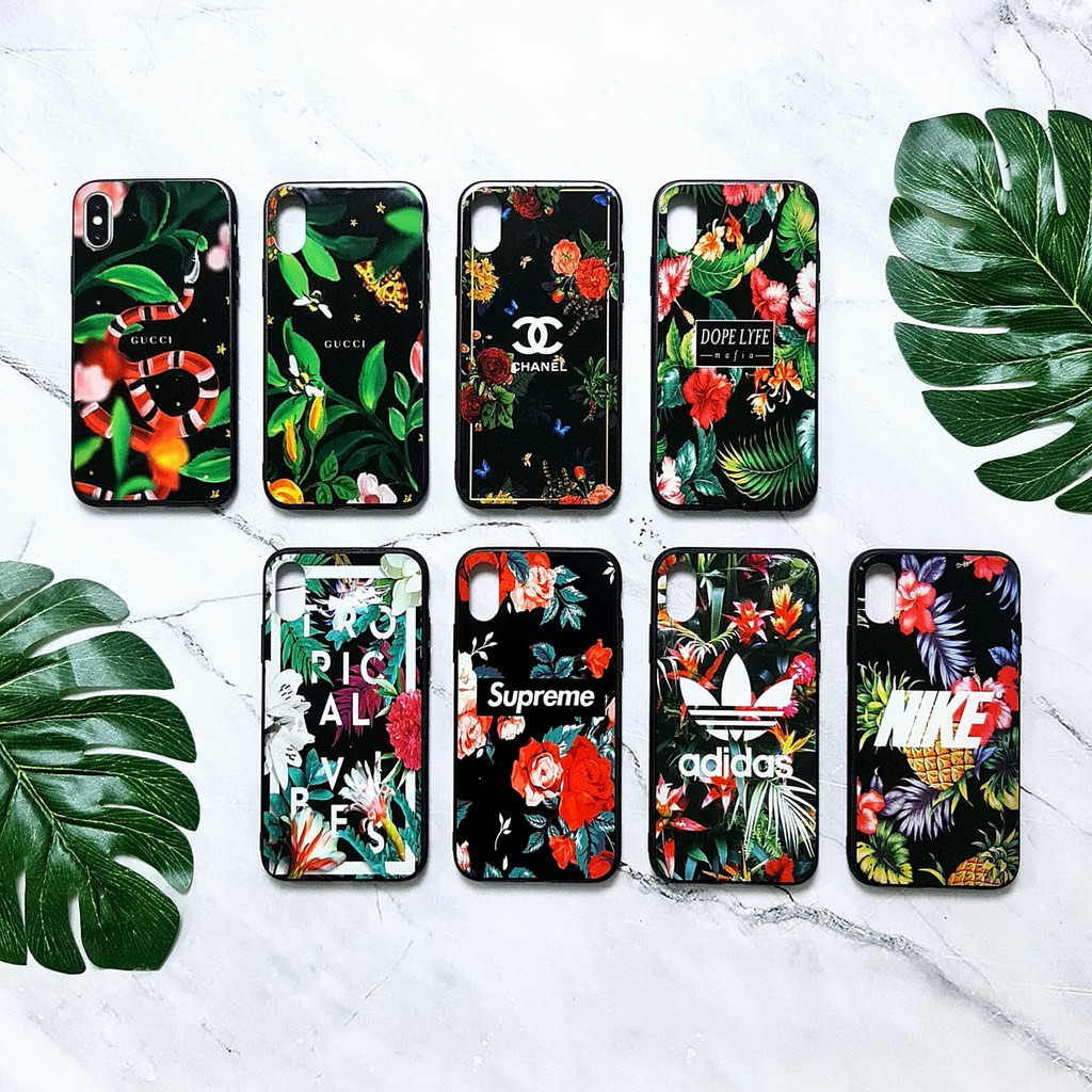 [ BUY 1 GET 1 FREE ] FFG - IPHONE 6 6G 6S 6 PLUS 7 8 SE 2020 7 PLUS 8 PLUS X XS | FLOWER GLOSS Soft Hard Case Full UV Glossy