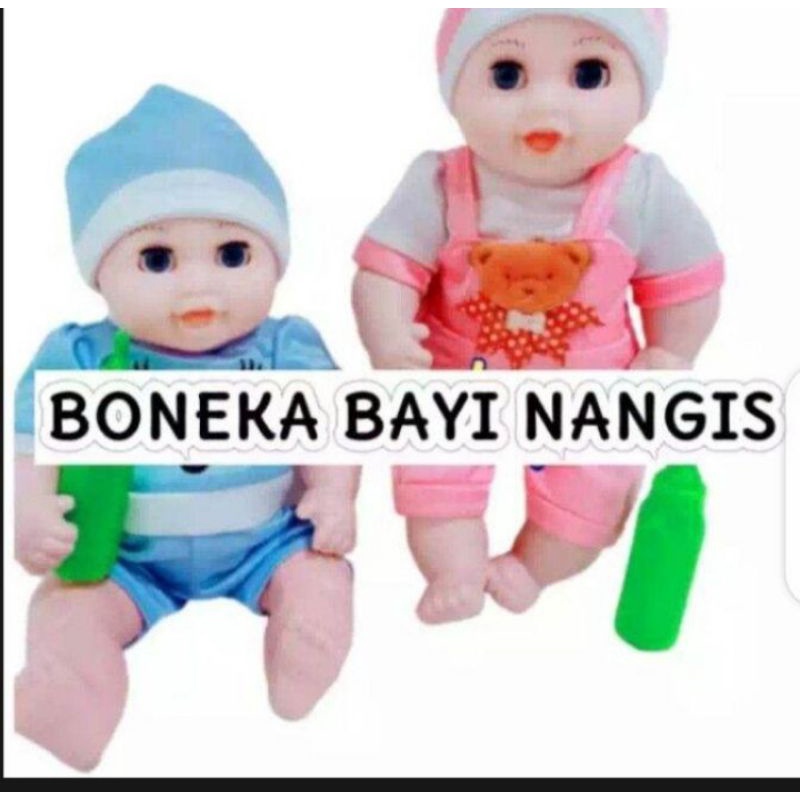 MAINAN ANAK PEREMPUAN BONEKA BAYI BISA NANGIS