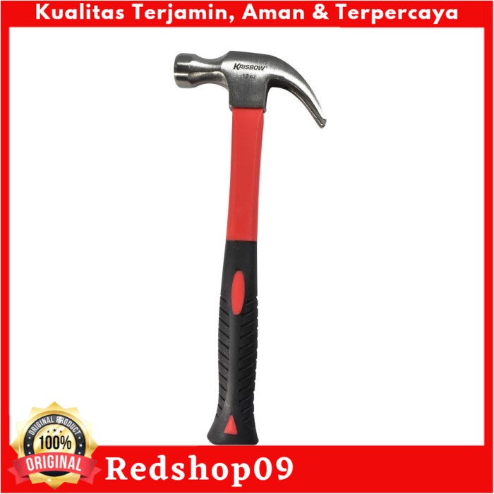 Krisbow Palu Kambing Dengan Handle Rubber 340 Gr/Palu